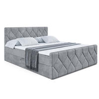 BOXBETT CATOR-Z - 140x200 cm - H3 - Grau - Grau, Holzwerkstoff (140/200cm) - ALTDECOR