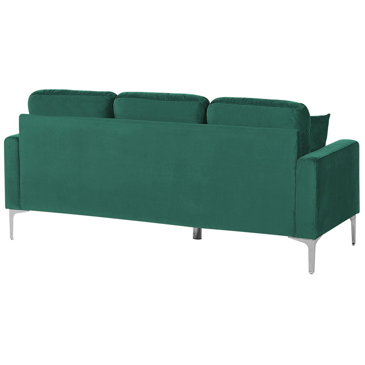 3-SITZER-SOFA Samtstoff Smaragdgrün Gavle - Hellgrün, Textil (183/83/78cm) - Beliani