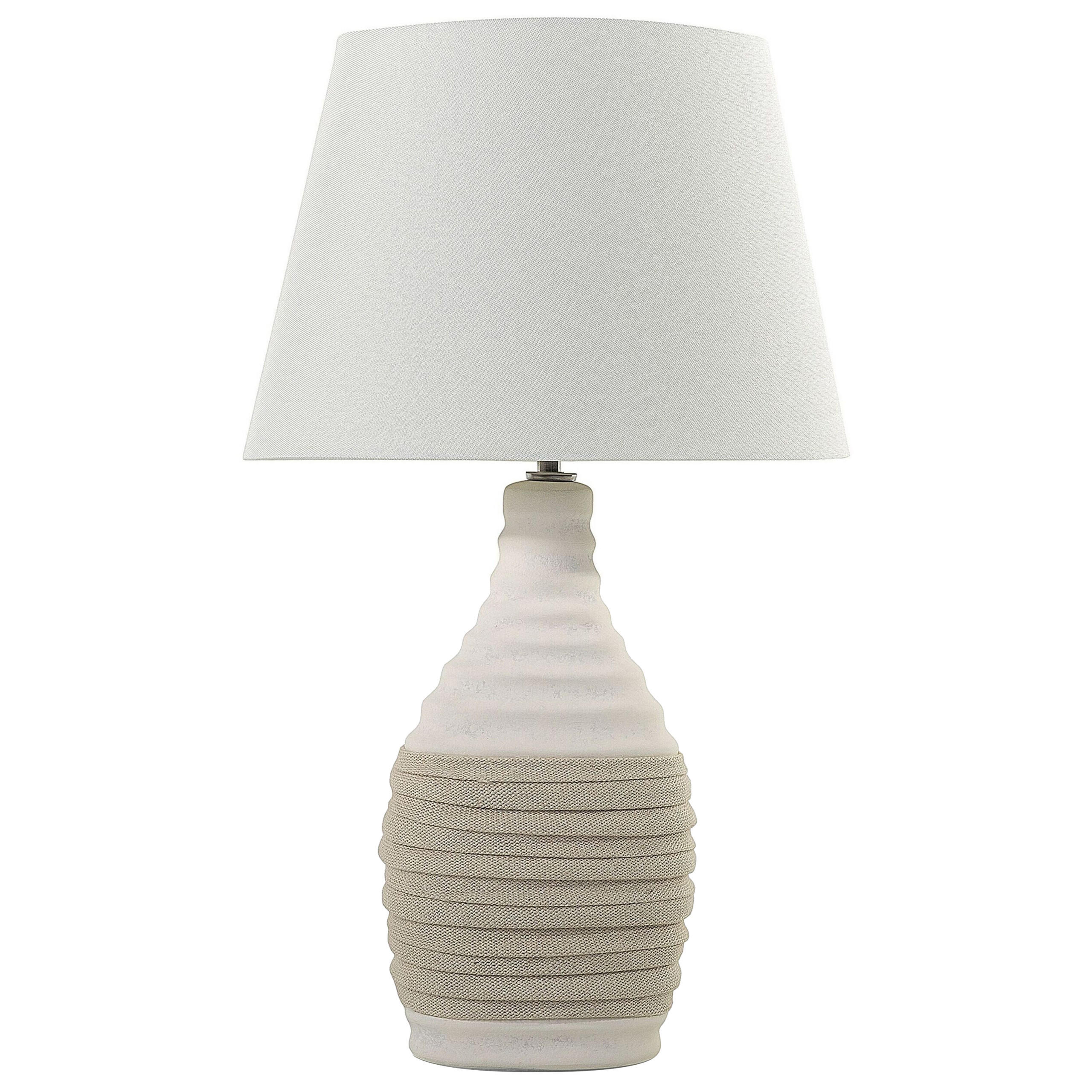 TISCHLAMPE Tormes 33/33/56 cm - Beige, Keramik (33/33/56cm) - Beliani