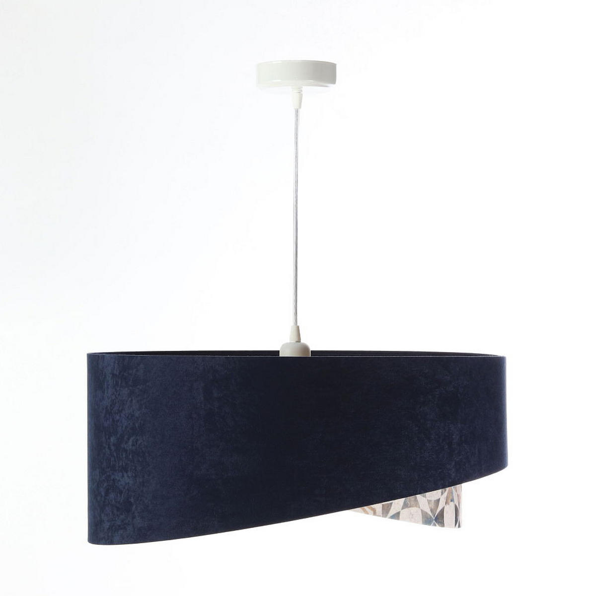 HÄNGELEUCHTE Blau 50/23 cm - Beige, Kunststoff (50/1/23cm) - ONZENO