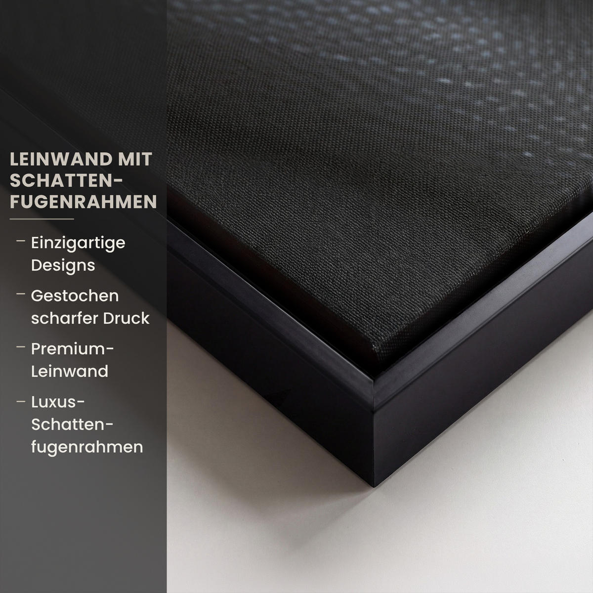 LEINWAND Bilder mit Rahmen - Frau - Gold - Porträt - Schwarz-Weiß - Luxus - 90x90 - Hellblau, Textil (90/90cm) - MuchoWow