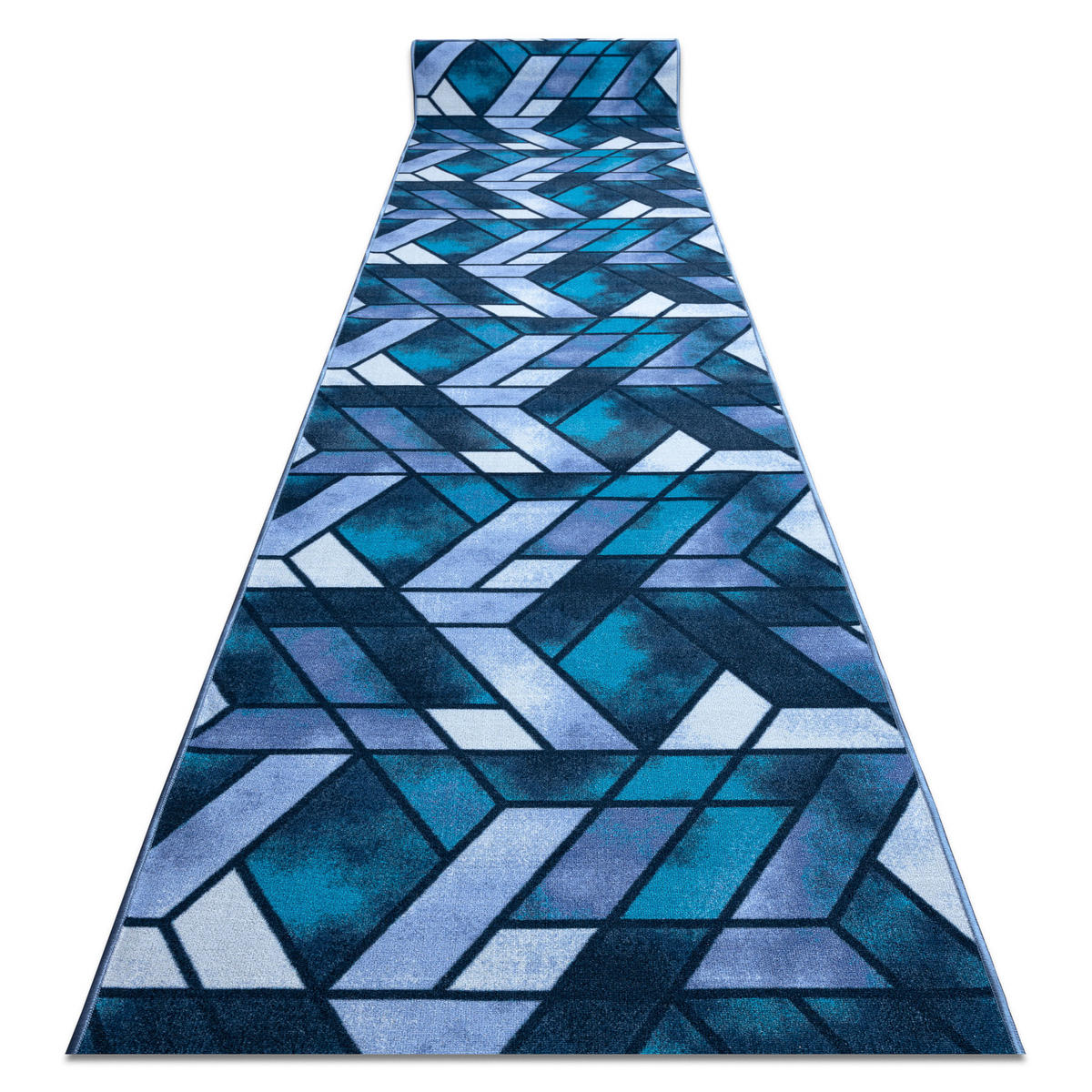 LÄUFER Antirutsch ROMBY 57/100 cm - Blau, Textil (57/100cm) - rugsX
