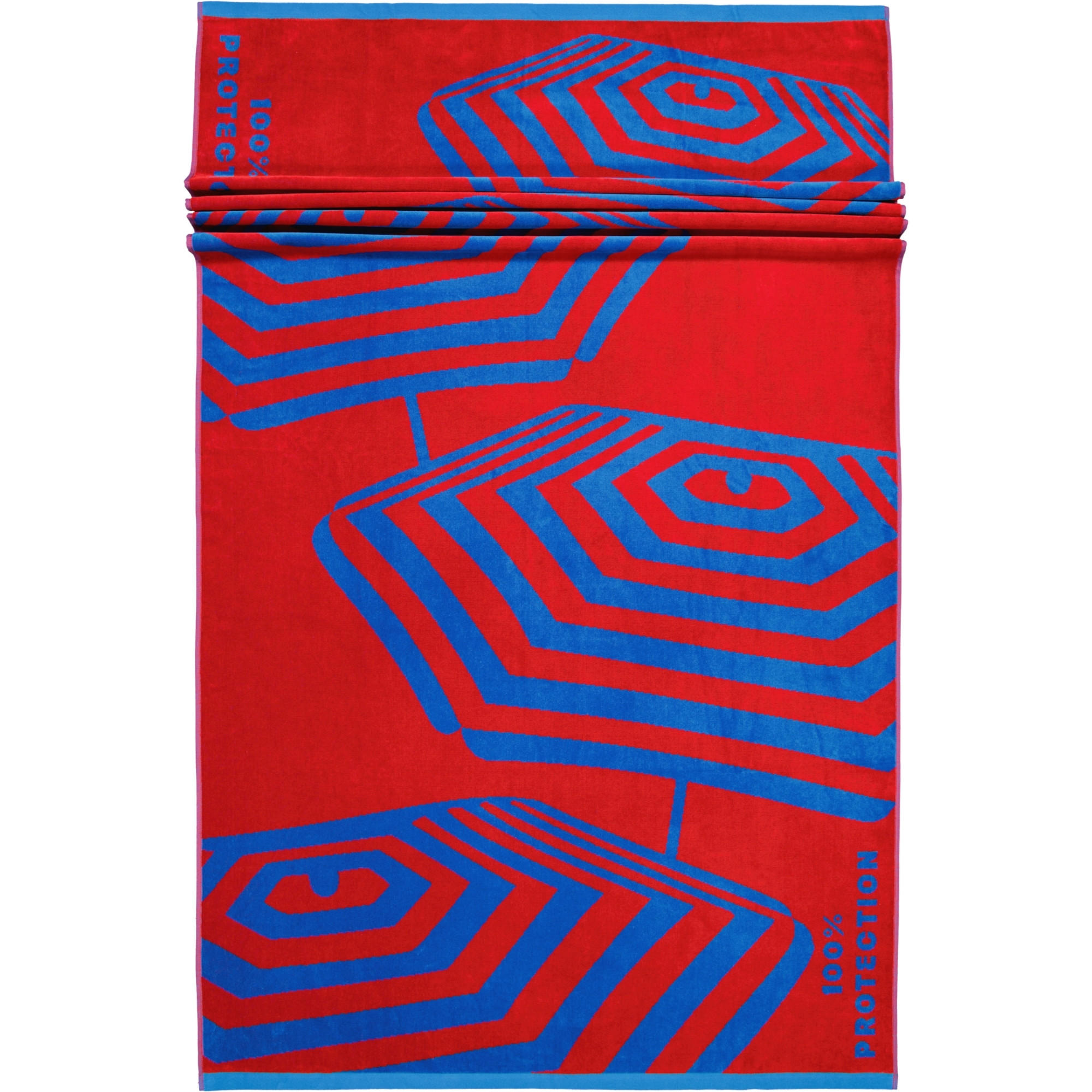 STRANDTUCH crazy sunshade Rot 100/180 cm  - Rot, KONVENTIONELL, Textil (100/180cm) - Vossen