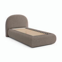 POLSTERBETT Motti 90x200, Einzelbett mit Bettkasten, ohne Matratze, Cappuccino - Cappuccino, Holzwerkstoff (90/200cm) - Beautysofa