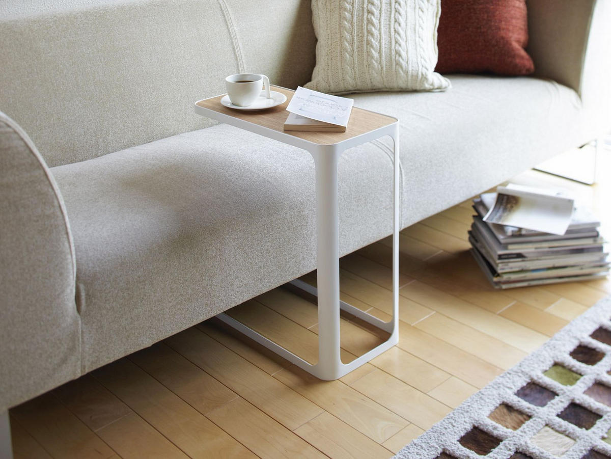 BEISTELLTISCH Frame weiß 24/52/45 cm für Couch und Sofa - Weiß, Metall (45/24/52cm) - Yamazaki