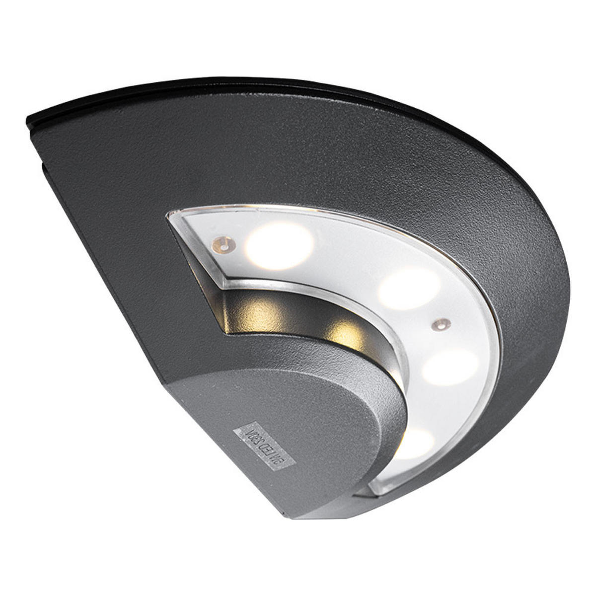 LED AUSSEN-WANDLEUCHTE ALU Anthrazit - Anthrazit, Metall (24.5/6.6/12.5cm) - Globo Lighting