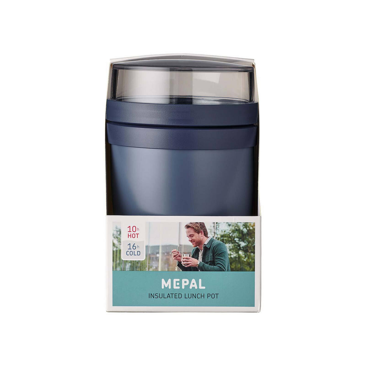 THERMO-LUNCHPOT Ellipse Nordic Denim ø 10.7 cm - Dunkelblau, Kunststoff (10.7/16.9/10.7cm) - Mepal