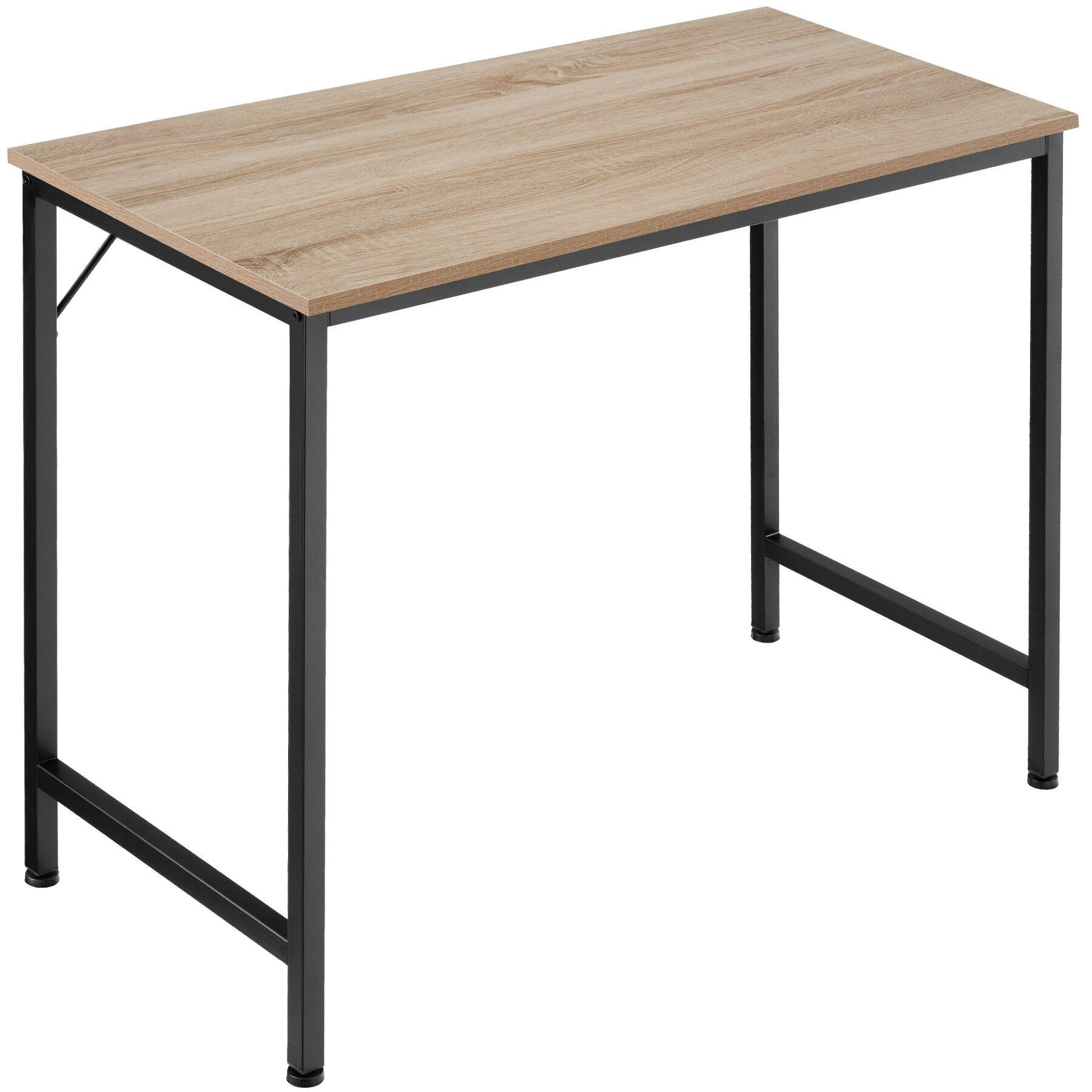 SCHREIBTISCH Jenkins, Höhe 75, 5 cm, Industrial Holz hell, Eiche Sonoma - Naturfarben, Holzwerkstoff (50/80/75.5cm) - tectake