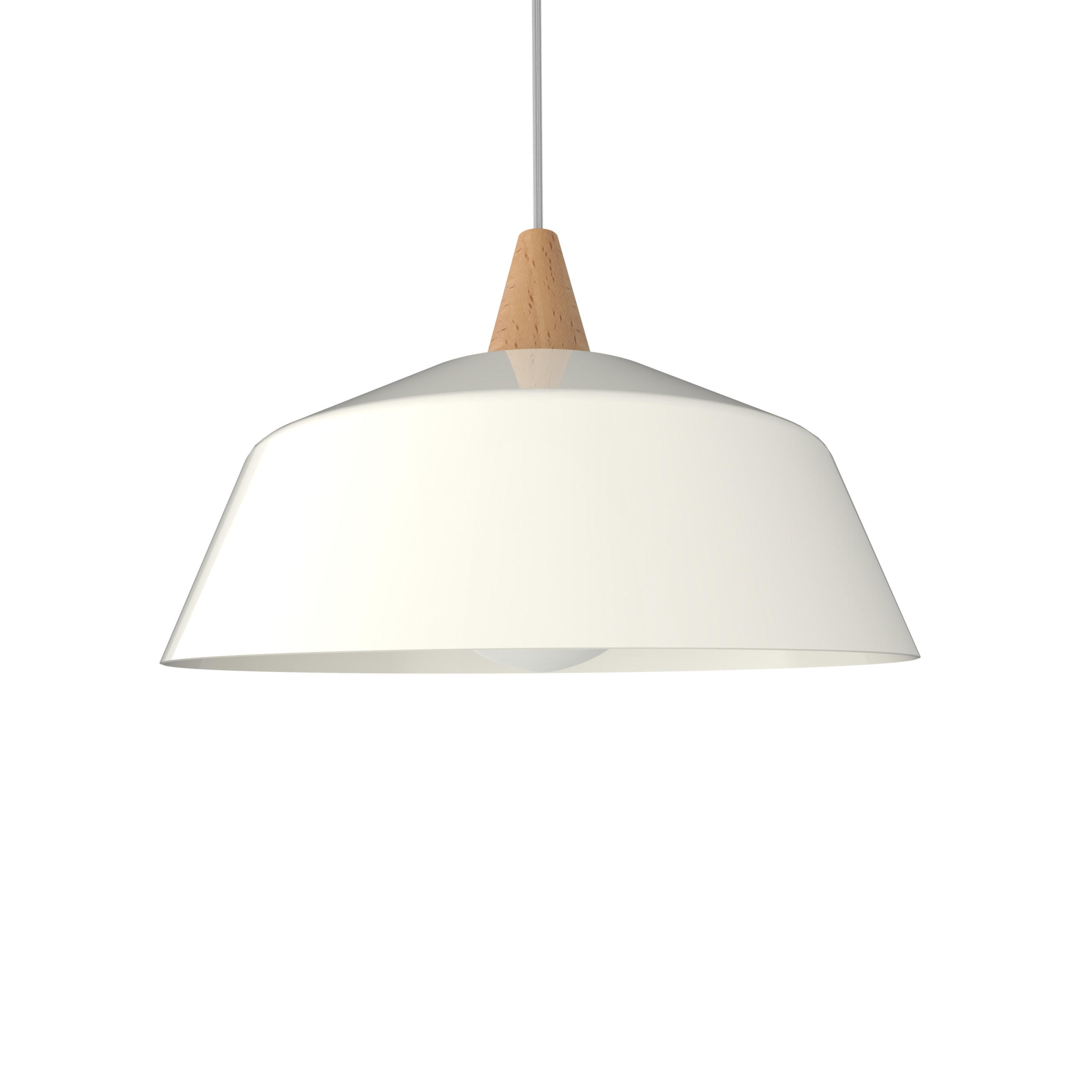 Lumicom Hängeleuchte Weiß Hochglanz 35x13x35 cm