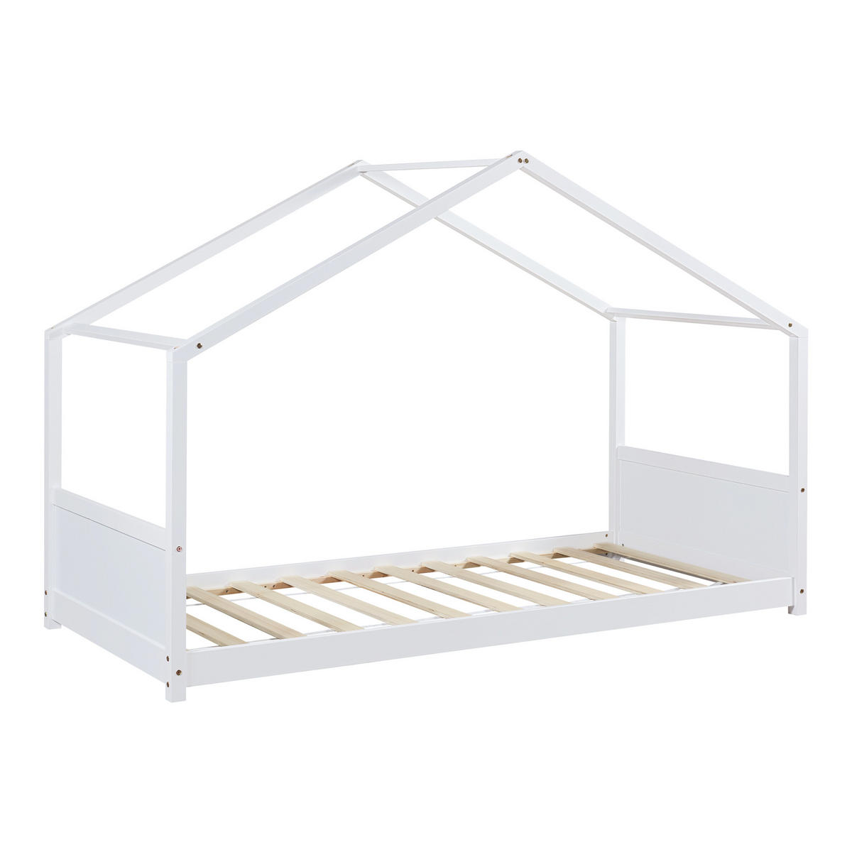 KINDERBETT Simo - Weiß, Holz (90/200cm) - [en.casa]
