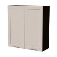 HÄNGESCHRANK Oslo W4/90 Schwarz / Kaschmir Matt 90 / 32,5 / 96cm - Kaschmir/Schwarz, Holz/Holzwerkstoff (90/96/32.5cm) - Feldmann-Wohnen