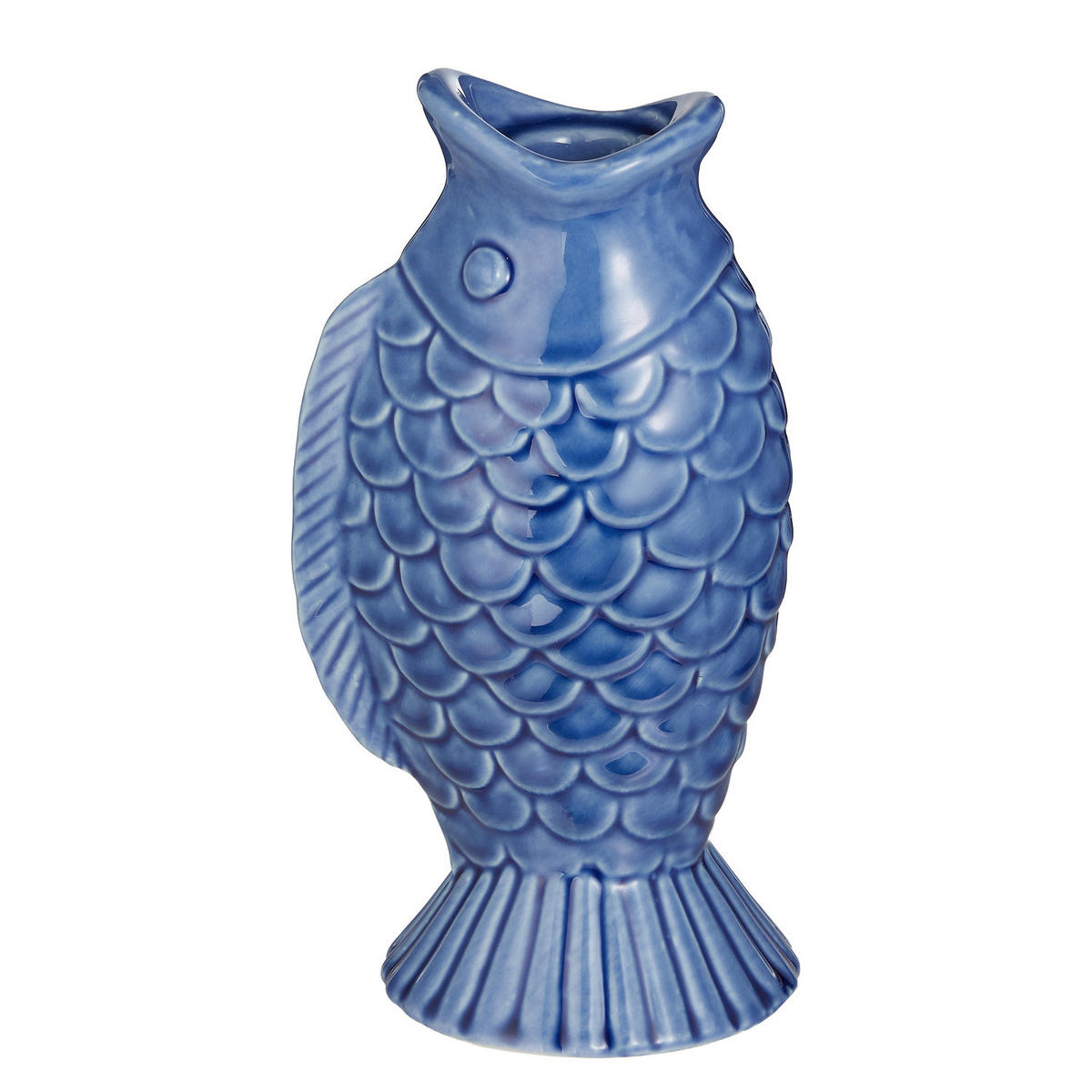KERZENHALTER Seaside Fisch - Blau, Keramik (9/20/11cm) - Butlers