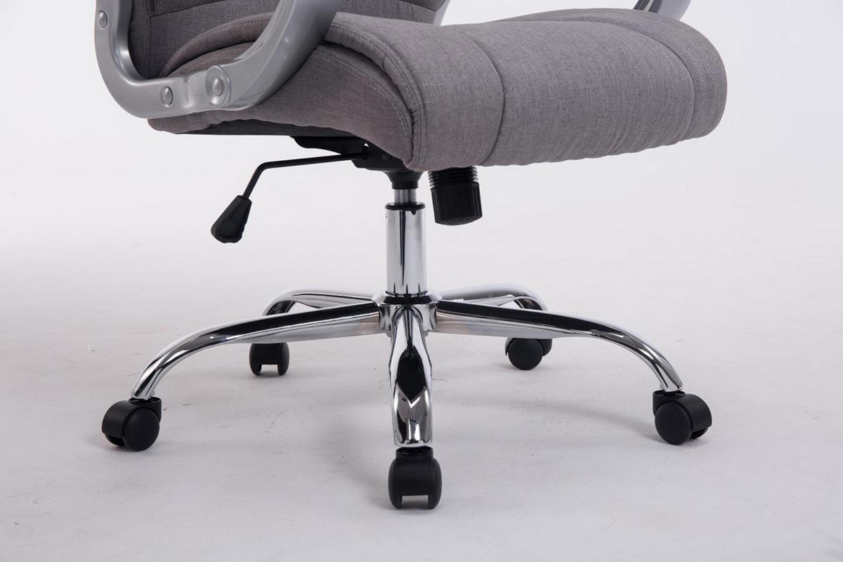 BÜROSTUHL Apodo, Stoff Grau - Grau, Textil/Metall (66/122/70cm) - TPFLiving