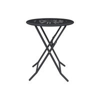 GARTENTISCH - 2 Personen - Metall - Anthrazitgrau - - Anthrazit, Metall (60/60/73.5cm) - Vente-Unique
