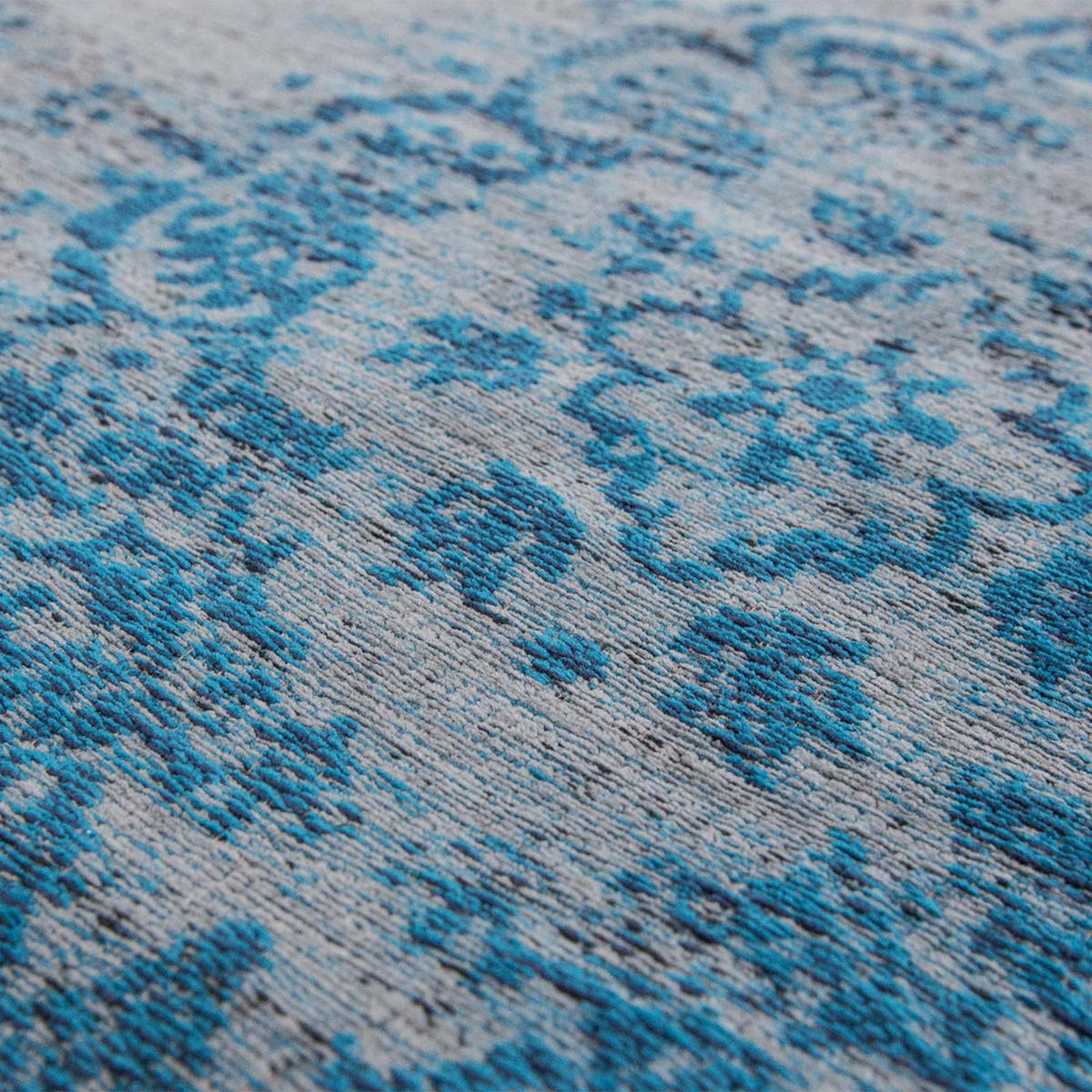 TEPPICH Grey Turquoise Fading World 170/240 cm - Blau, Textil (170/240cm) - Louis De Poortere
