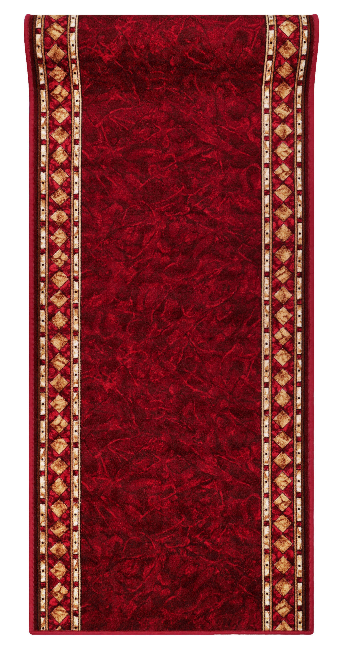 TEPPICHLÄUFER Anti-Rutsch Rot rutschfest Gummiunterlage 67/600 cm - Rot, Textil (67/600cm) - Tapiso