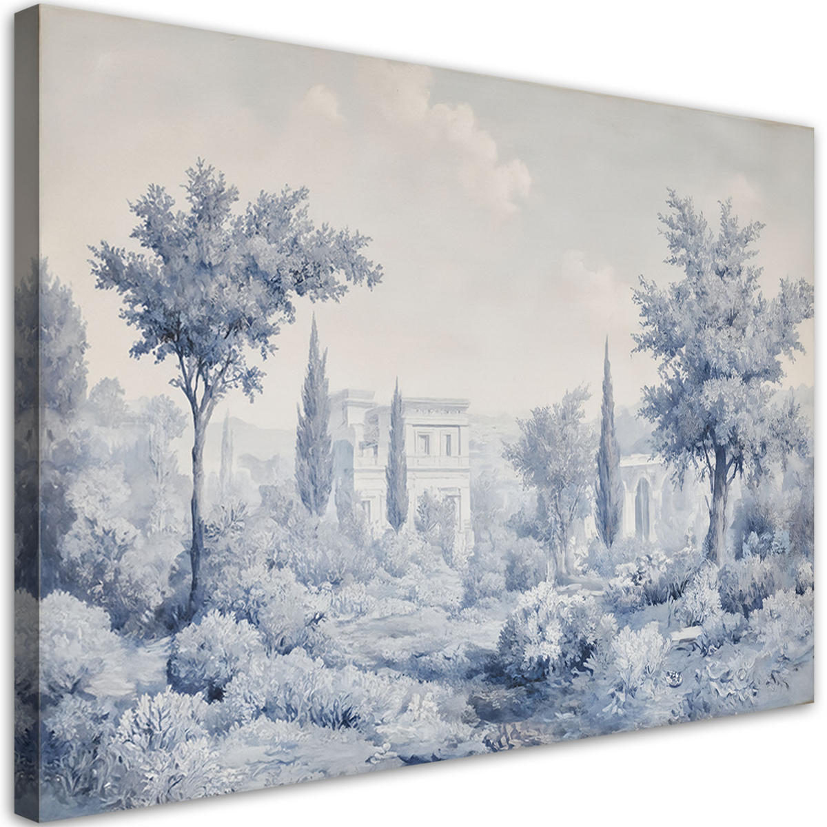 WANDBILD natur architektur blau - Blau, Textil (60/40cm) - Feeby