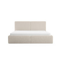POLSTERBETT Riberia Slim 140x200 cm Beige - Beige, Holz/Textil (140/200cm) - Fedve