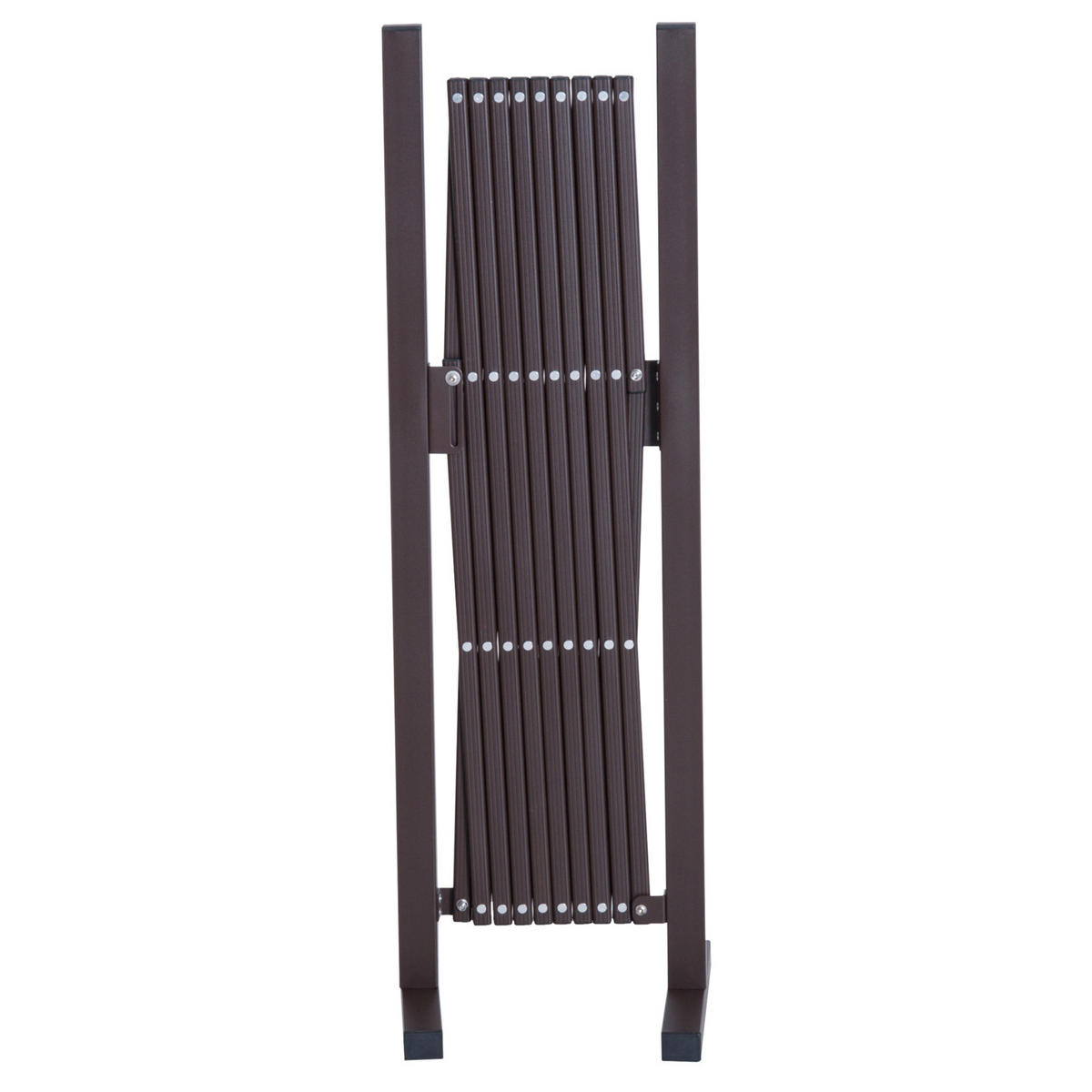 GARTENTOR DE-18042 ausziehbar bis 250 cm Schokoladenbraun - Braun, Metall (31/104cm) - ComfortXL