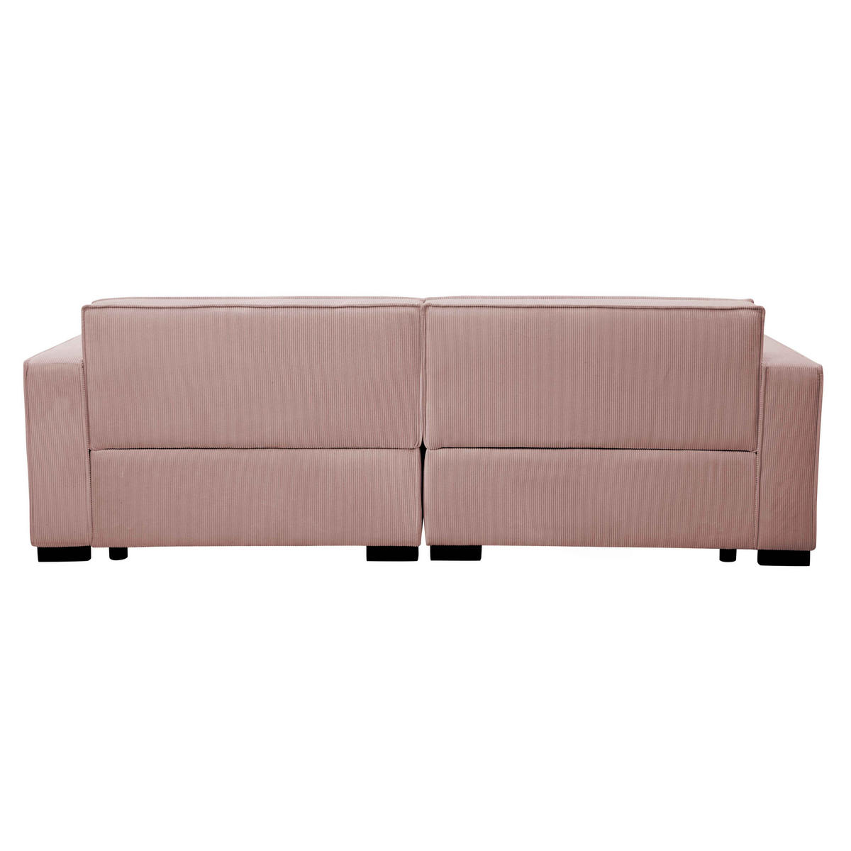SOFA 3-Sitzer, Rosa - Pink, Textil (90/76/230cm) - Oviala