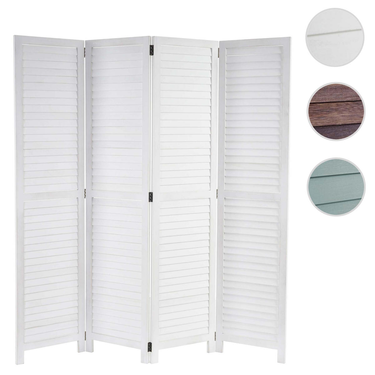 PARAVENT Weiß - Weiß, Holz (160/170/2cm) - MCW