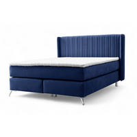 BOXSPRINGBETT Agnus - Blau, Holzwerkstoff/Textil (120/200cm) - Fun Möbel