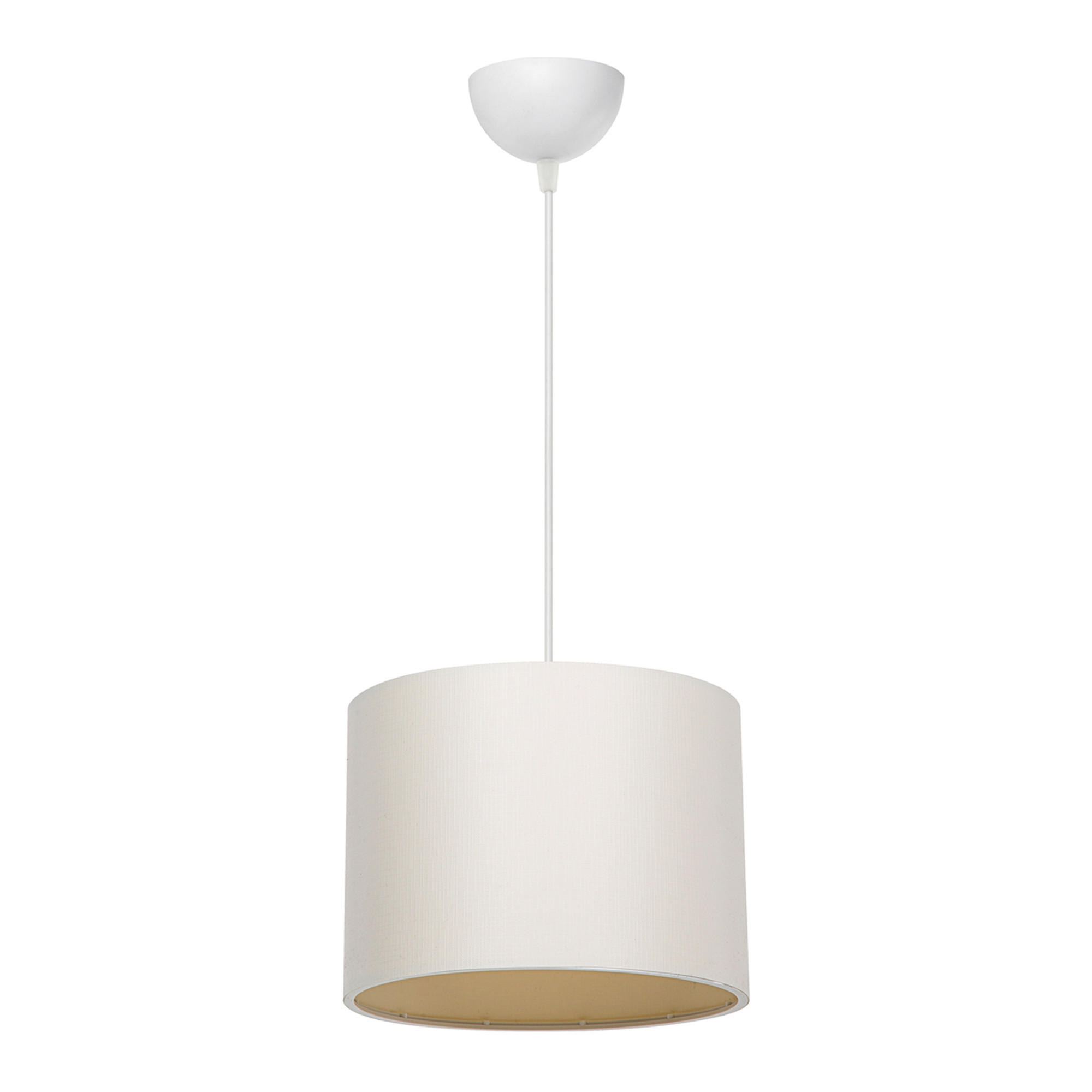 HÄNGELAMPE Willenhall - Creme, Textil (22/22/60cm) - lux.pro