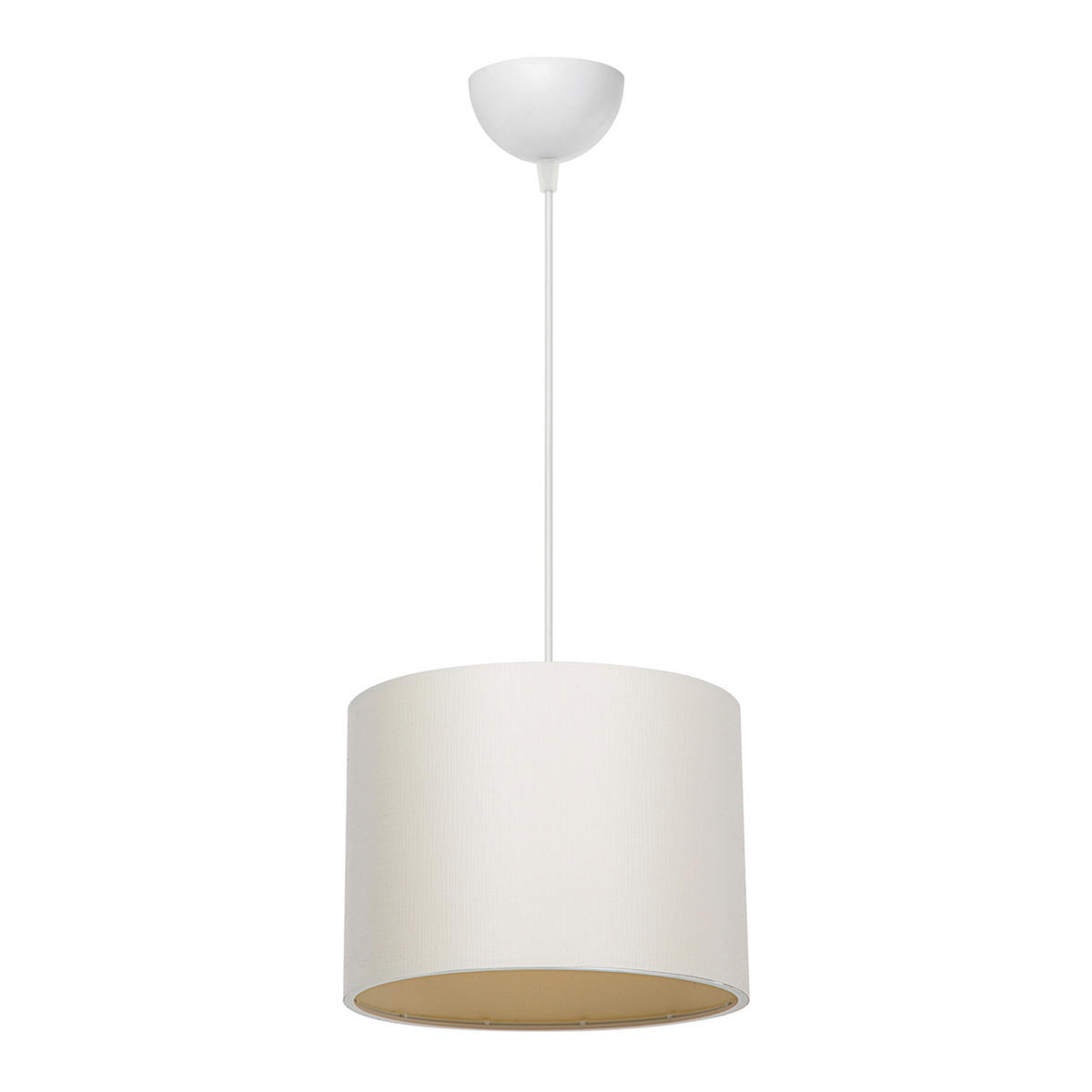 HÄNGELAMPE Willenhall - Creme, Textil (22/22/60cm) - lux.pro