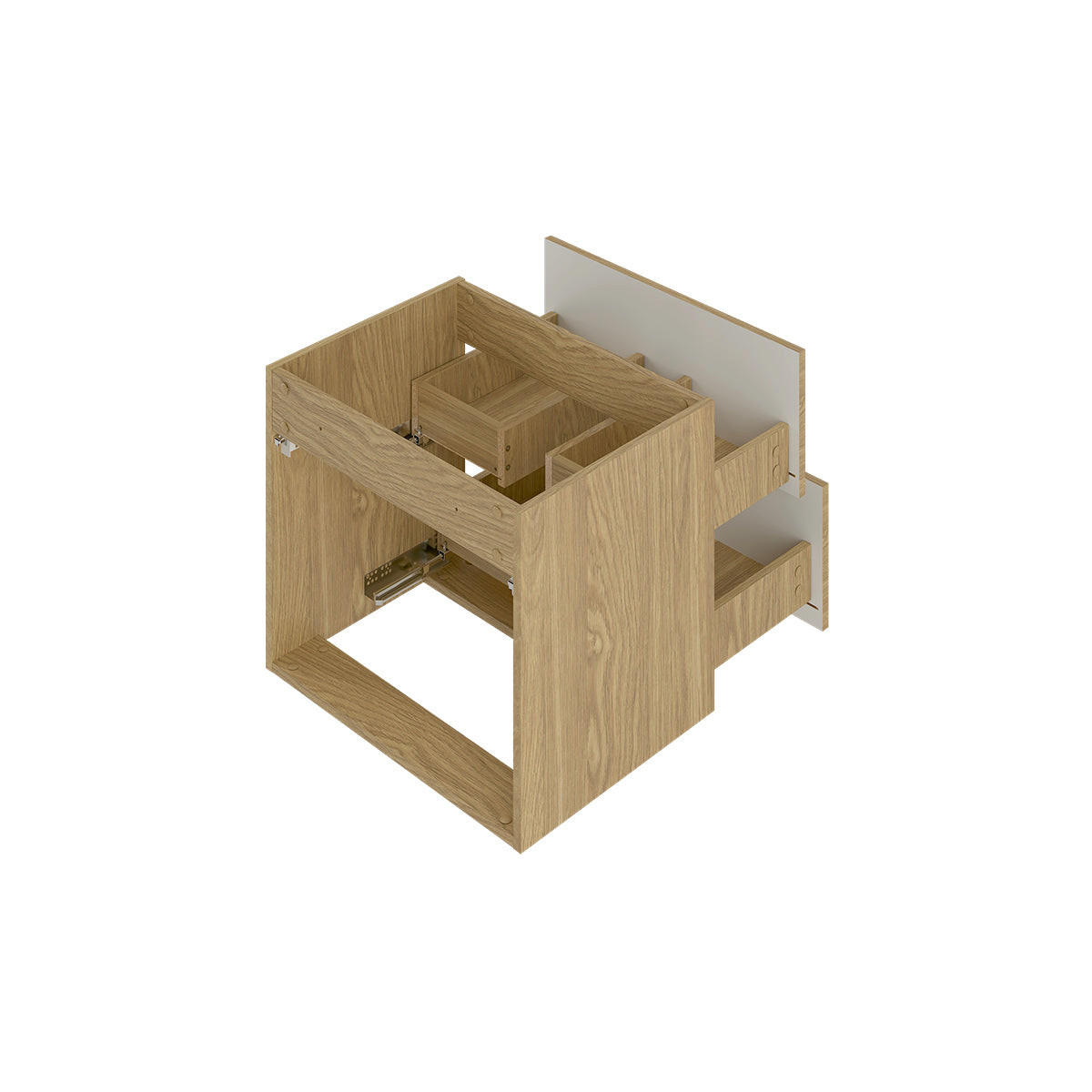 WASCHTISCHUNTERSCHRANK 140.6cm Viggo Holz - Braun, Holzwerkstoff (140.6/52.2/46.5cm) - Petits-meubles