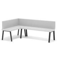ECKBANK links MONO Y Kunstleder glatt, 142/196 cm Weiß - Weiß, Kunststoff/Textil (142/196cm) - Idohome