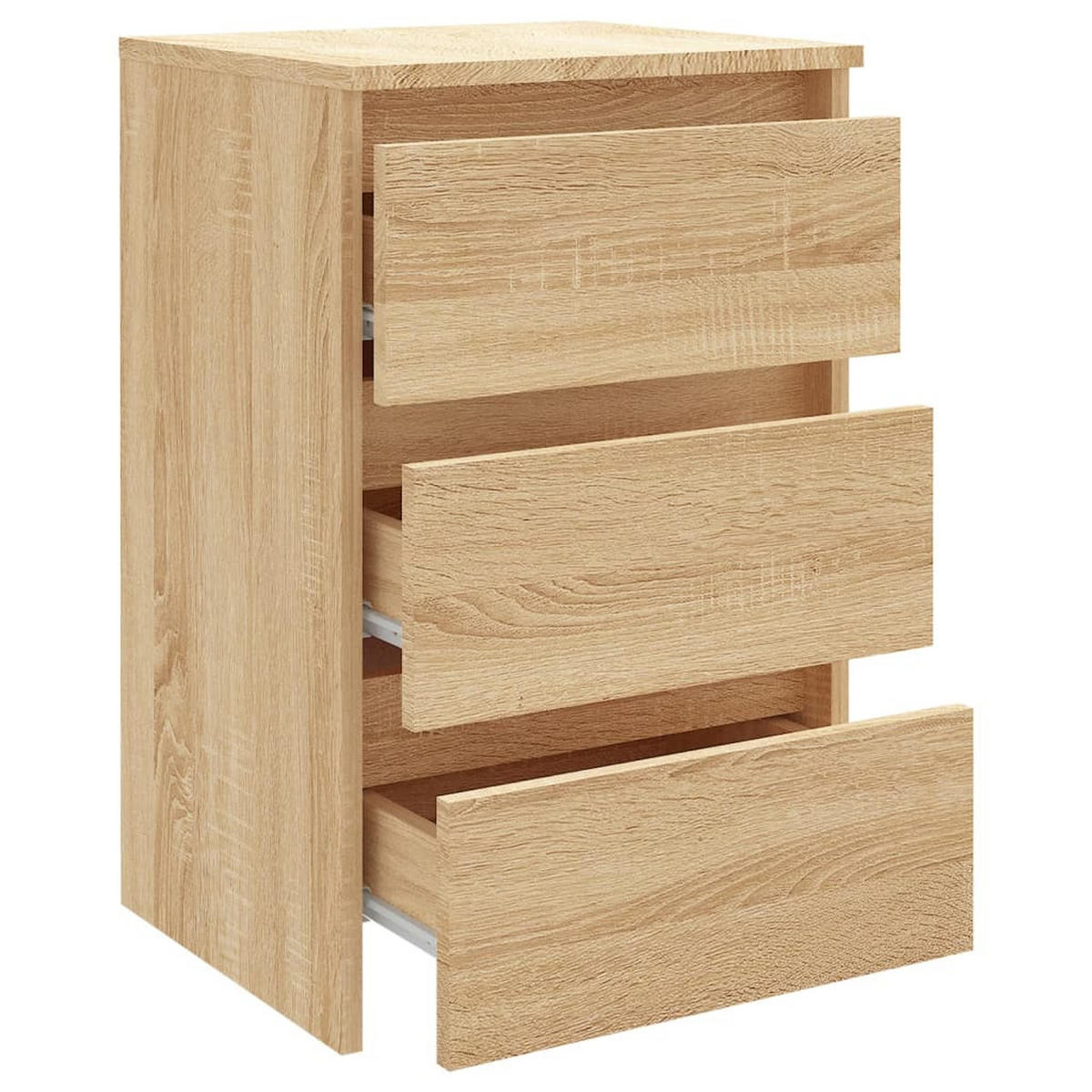 NACHTTISCH Sonoma-Eiche 40/35/62,5 Cm Holzwerkstoff - Hellbraun, Holzwerkstoff (35/62.5/40cm) - vidaXL