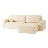ECKSOFA Creme ILO Mit Schlaffunktion Und Bettkasten - Ecru, Textil (282/177cm) - Sepro Meble