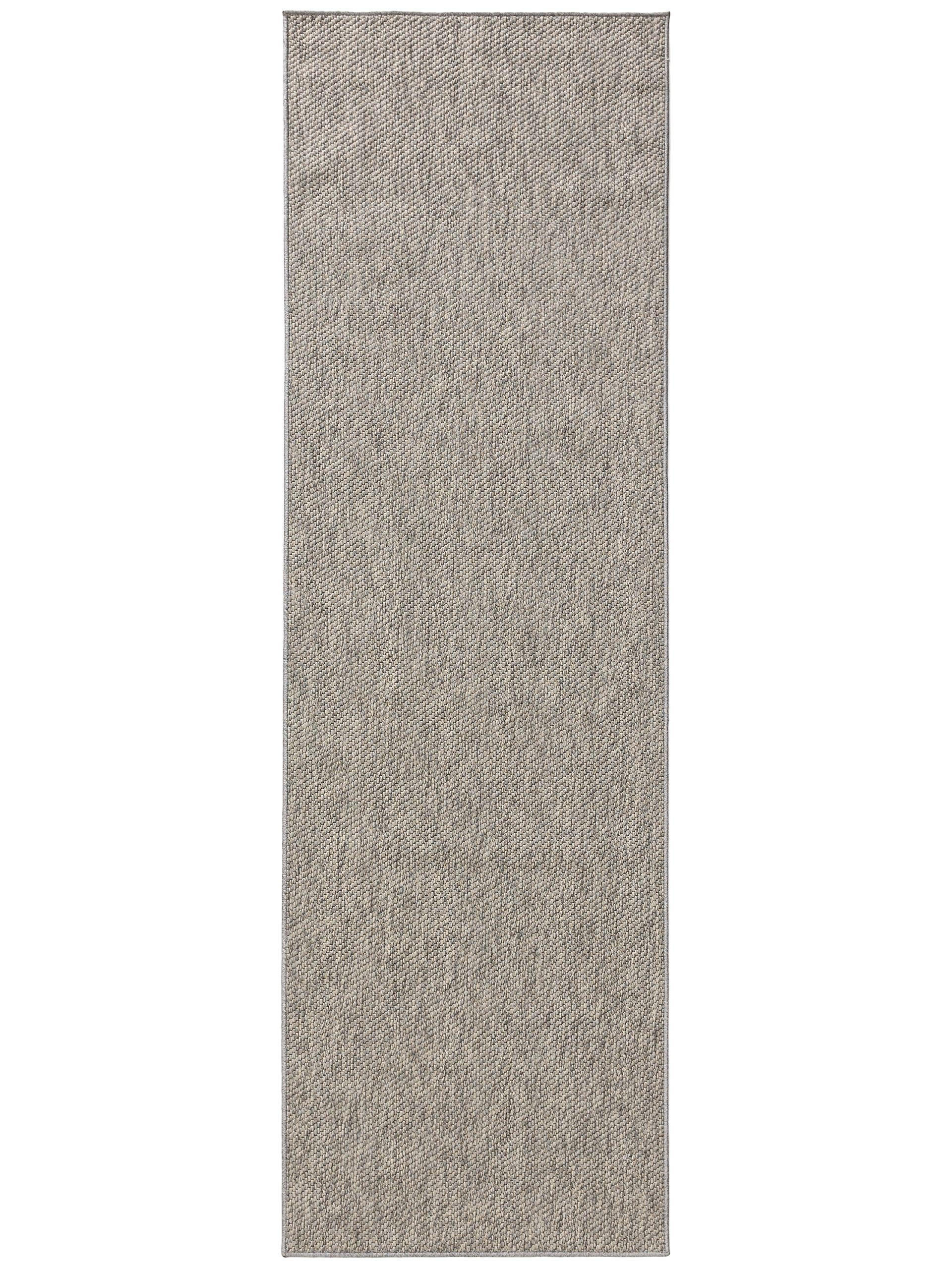 OUTDOORLÄUFER Iowa Hellgrau 80x300 cm - Hellgrau, Kunststoff (80/300cm) - benuta