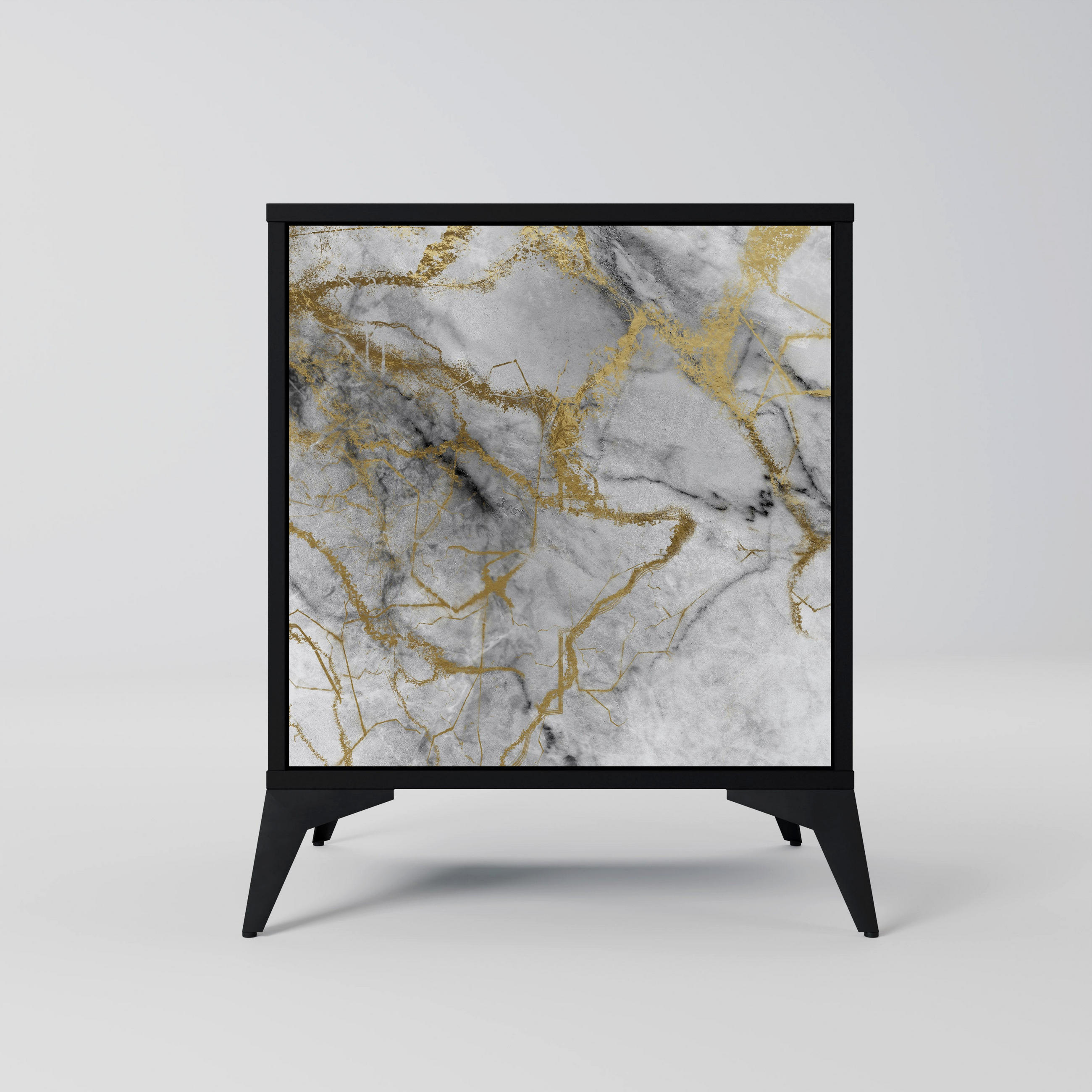 SpaceRebels Sideboard Schwarz 57.5x70.5x42 cm