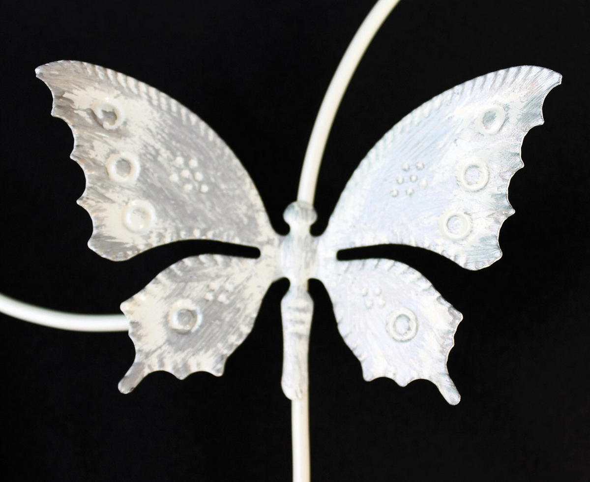 TEELICHTHALTER für die Wand Herz 39cm Weiß Metall - Weiß, Metall (30cm) - DanDiBo