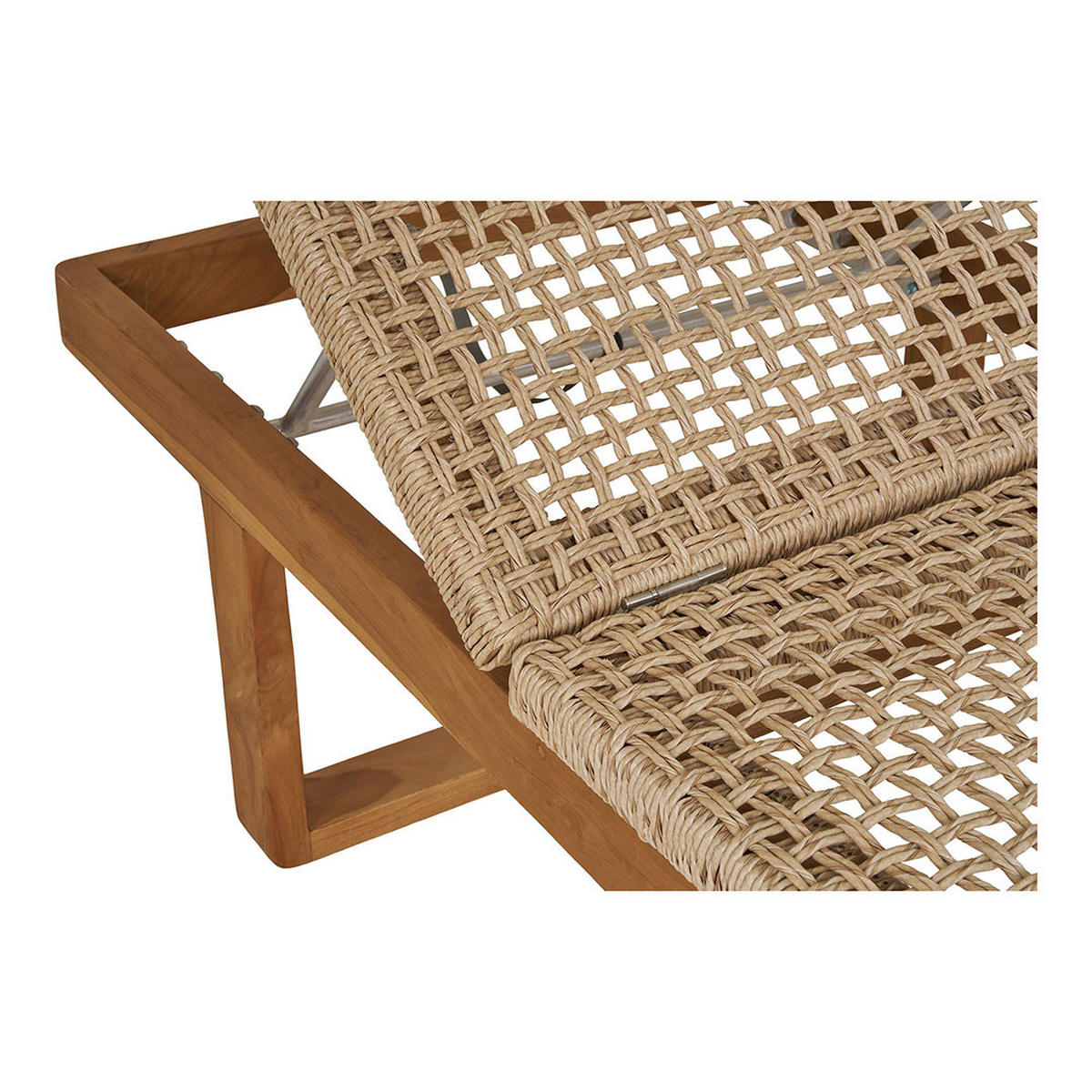 SONNENLIEGE, Derby, Teak, Metall, 65 x 190 x 38 cm - Teakfarben, Metall (65/38/190cm) - ebuy24