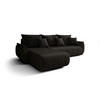 ECKSOFA mit Schlaffunktion TOKYO R Monolith 95 Rechts - Dunkelbraun, Textil (280/185cm) - Bedante