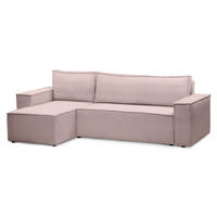 ECKSOFA Agi Rosa 60 cm - Rosa, Textil (244/60cm)