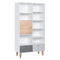 REGÁL NA KNIHY drevo - hnedá, kompozitné drevo (45/201.5/105cm) - Petits-meubles