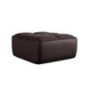 POUF Kunstleder Violett - Blau/Pflaume, Leder/Kunststoff (80/43/93cm) - Makamii