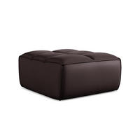 POUF Kunstleder Violett - Blau/Pflaume, Leder/Kunststoff (80/43/93cm) - Makamii