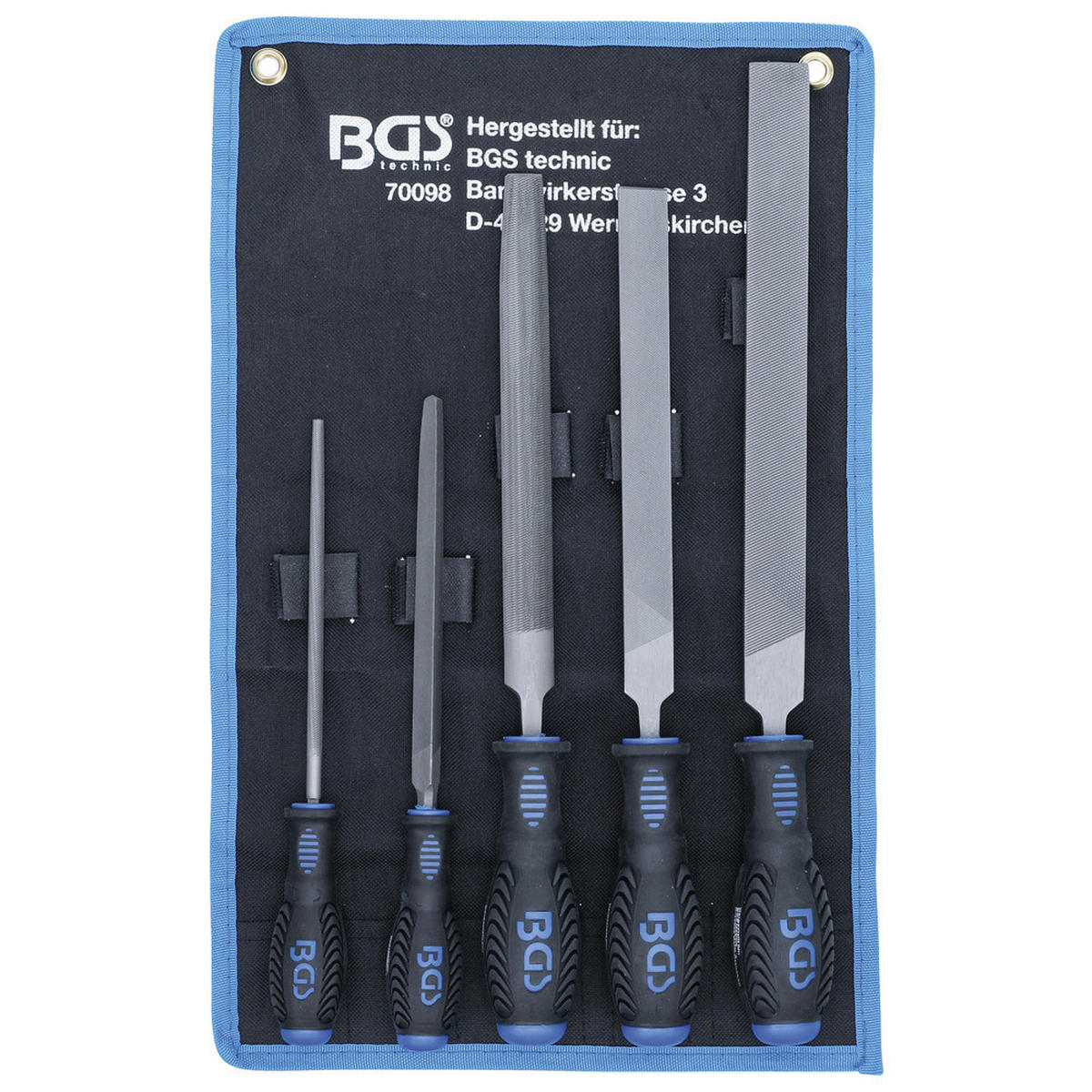 WERKSTATTFEILEN-SATZ 5-tlg. - Multicolor, Kunststoff (130/18/18cm) - BGS technic