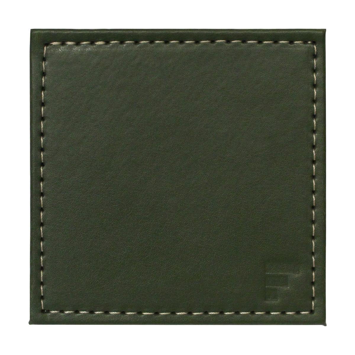 UNTERSETZER Olive/Elfenbein, 4er Set - Grün, Textil (10/10cm) - Freeform