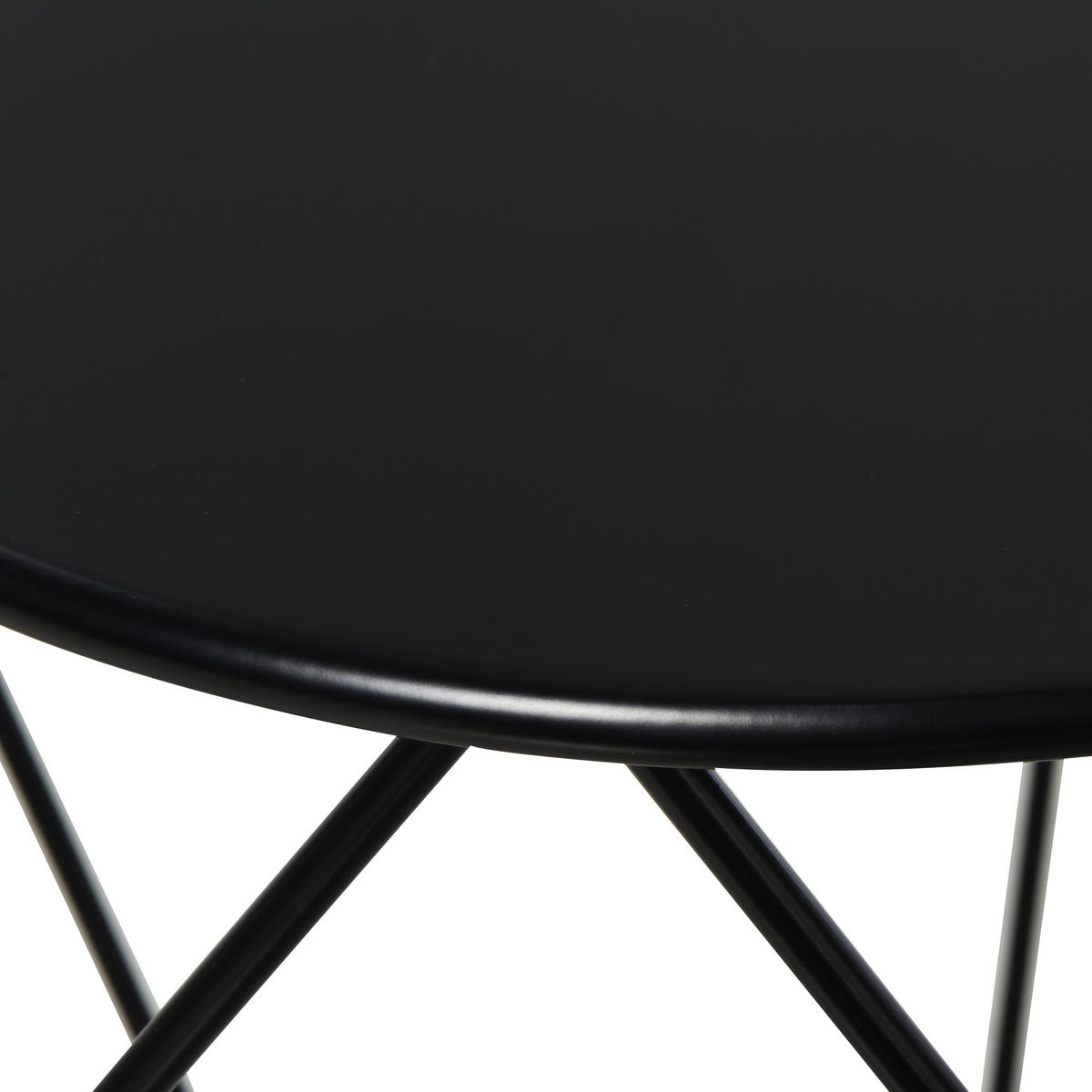 METALL-COUCHTISCH, Schwarz - Schwarz, Metall (51/51/44cm) - HOMCOM