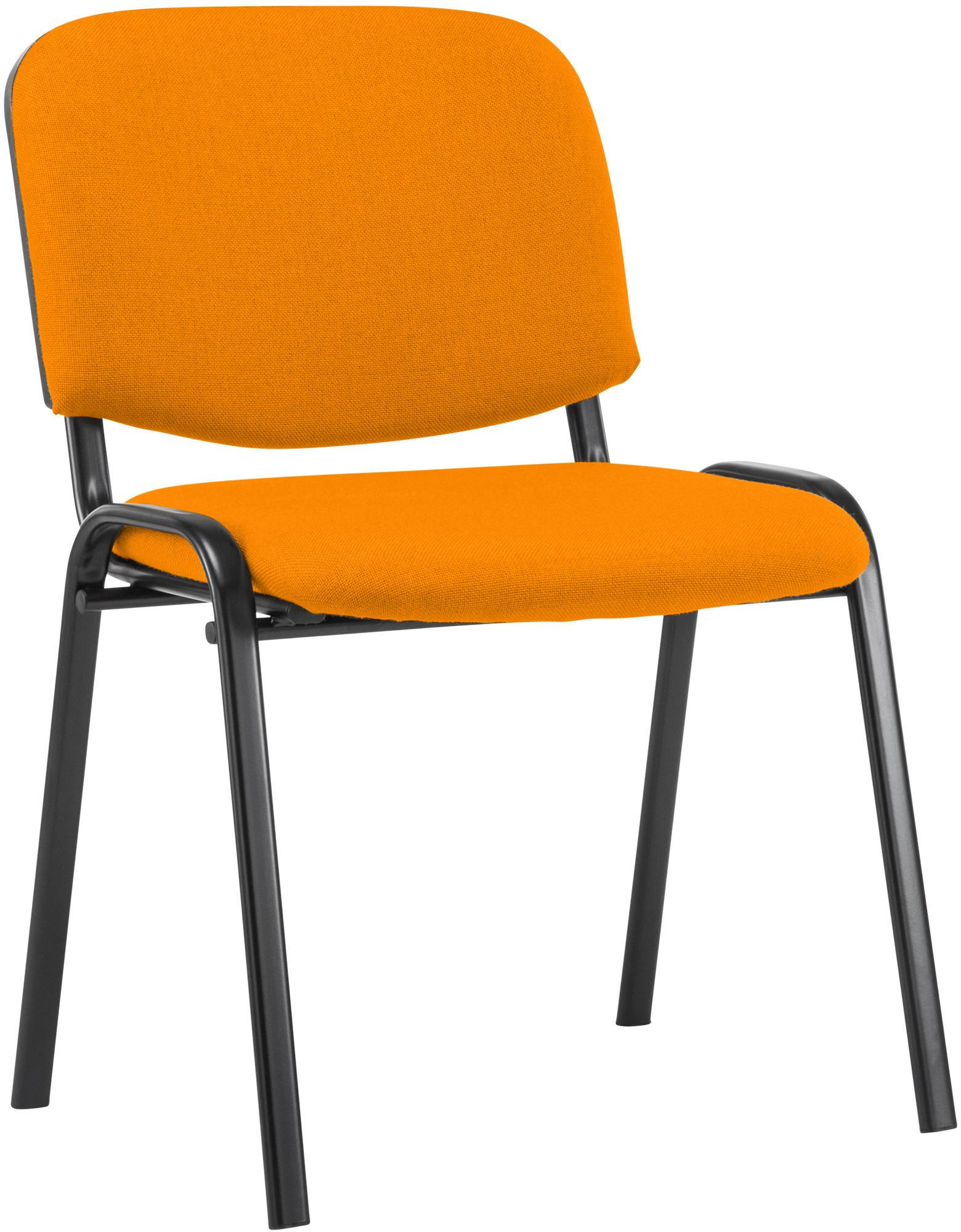 BESUCHERSTUHL Stoff orange - Orange, Textil/Metall (53/83/53cm) - CLP