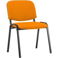 BESUCHERSTUHL Stoff orange - Orange, Textil/Metall (53/83/53cm) - CLP