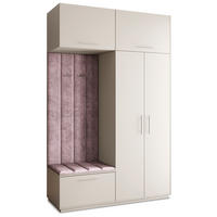 GARDEROBENSCHRANK REMA 150/240/60 cm Modern Garderobe-Set Kaschmir - Kaschmir/Lila, Holzwerkstoff (150/240/60cm) - MASSENO