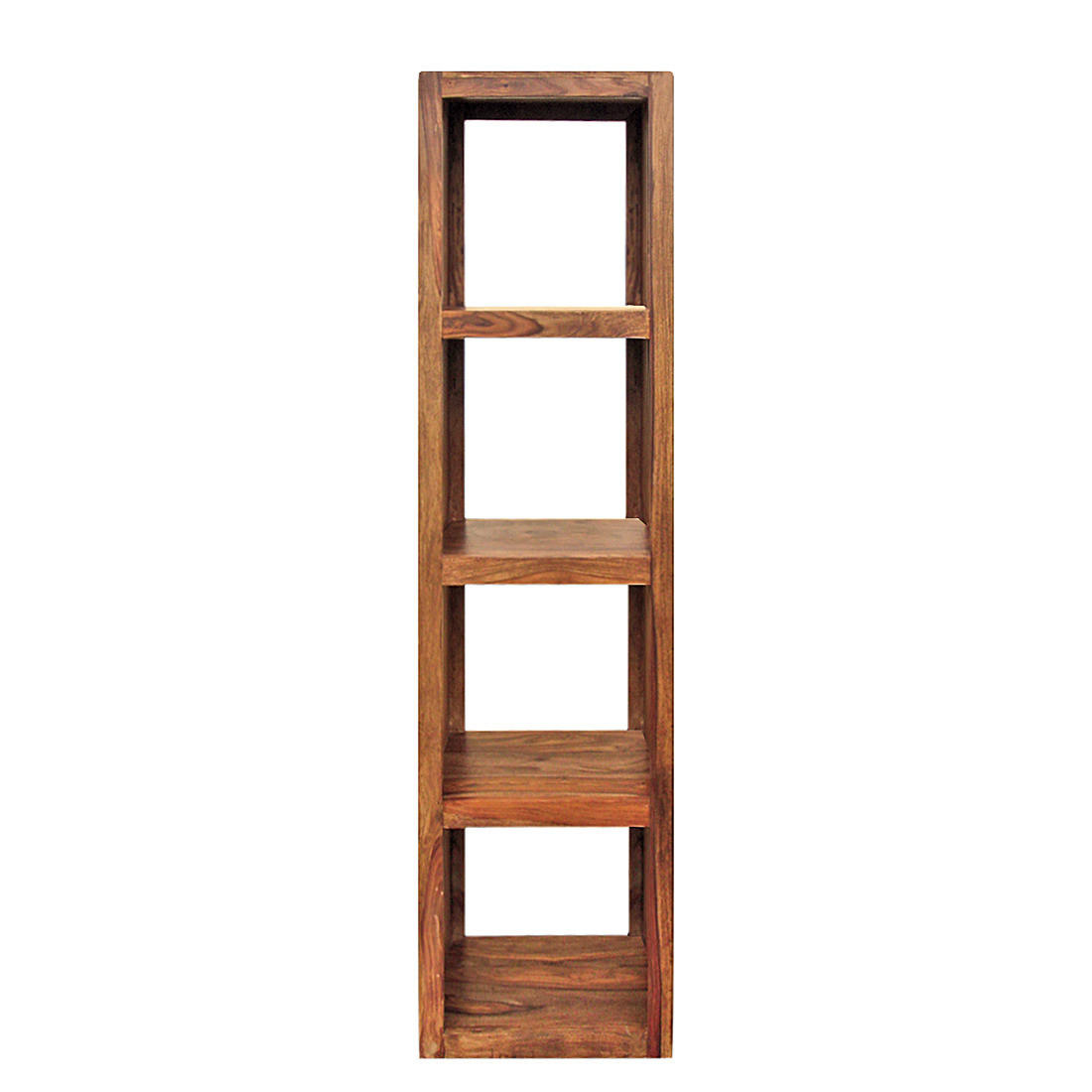 REGAL - Sheesham massiv - Sheeshamfarben, Holz (50/180/36cm) - home24