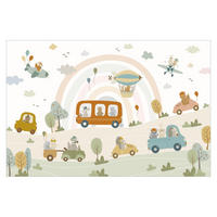 FOTOTAPETE Tierischer Verkehr 432/290 cm - Multicolor, Papier (432/290cm) - Bilderwelten