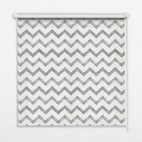 VNÚTORNÁ roleta - okenná roleta - roleta - 70x140 cm - Sivé horizontálne cikcaky - sivá, plast (70/140/0.5cm) - TULUP